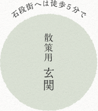 散策用玄関