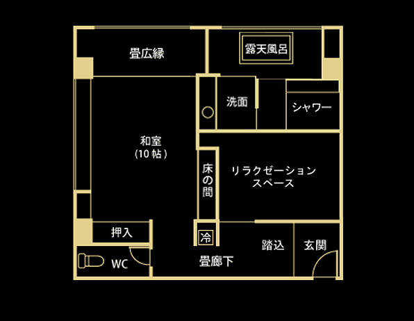 月代　間取り図