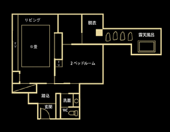 月代　間取り図